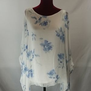 Sheer Blouse built in Tank Silk